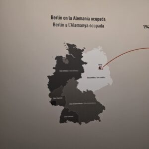 Mapa de Berlin dividit després de la fi de la Segona Guerra Mundial